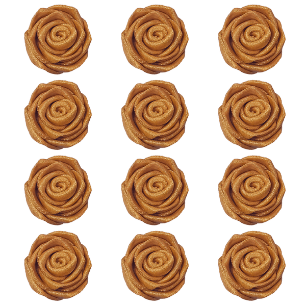 Copper | Edible Metallic Sugar Roses Topper