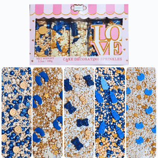 Boys Baby Shower Sprinkles | Gender Reveal Sprinkles | Edible Sprinkles