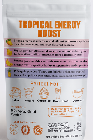 Tropical Energy Boost | Fruit Powder Combo 100g