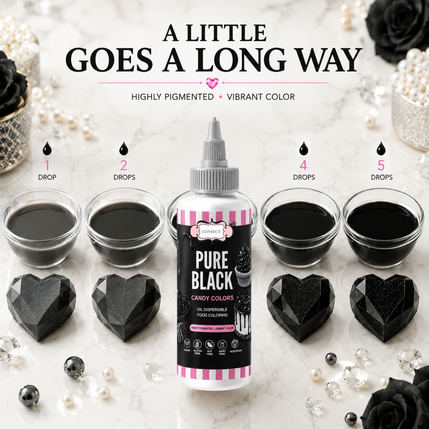 Pure Black | Edible Candy Color 60ml