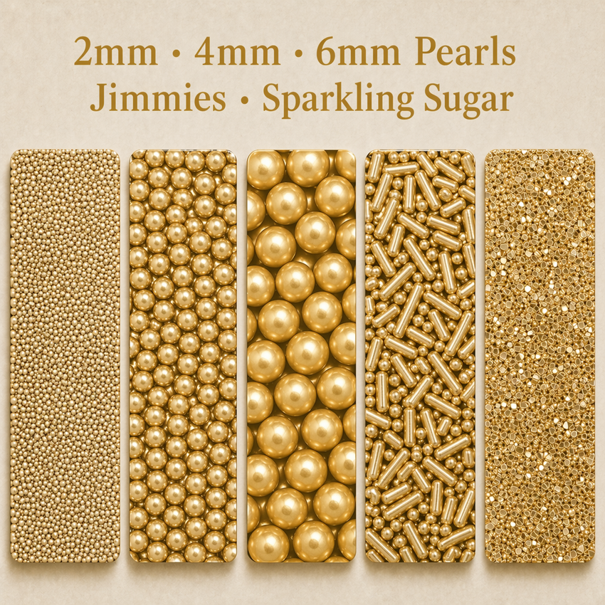 Sprinkles for Cakes & Cupcakes Decoration | USP-17(CH Gold)