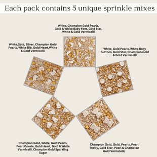 Baby Shower Sprinkles |Edible Sprinkles For Cake & Cupcake Decoration