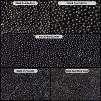Sprinkles for Cakes & Cupcakes Decoration | USP-19(Black)