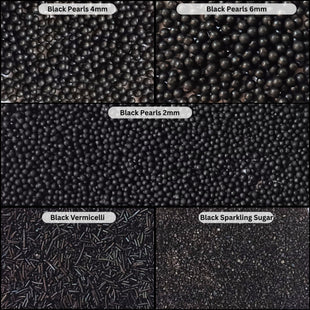 Sprinkles for Cakes & Cupcakes Decoration | USP-19(Black)