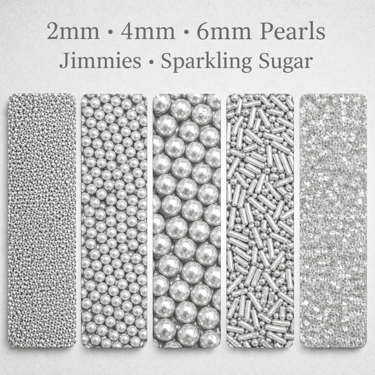 Sprinkles for Cakes & Cupcakes Decoration | USP-16(Silver)