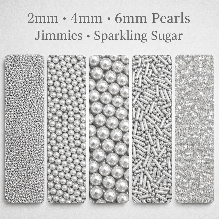 Sprinkles for Cakes & Cupcakes Decoration | USP-16(Silver)