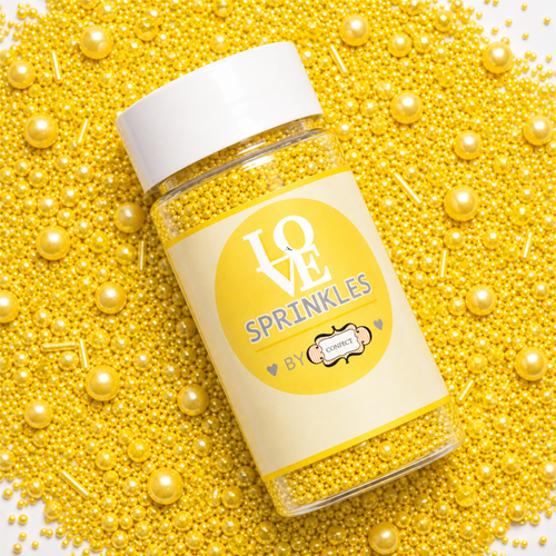 Yellow | Sprinkles Bottle for Decoration Bottle 120 g