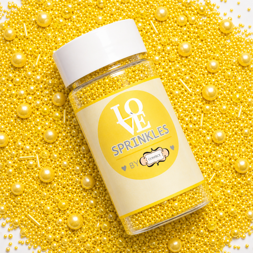 Yellow | Sprinkles Bottle for Decoration Bottle 120 g