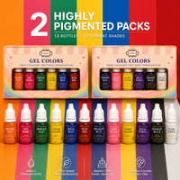 Everyday Essentials | Pack of 12 Edible Gel Color