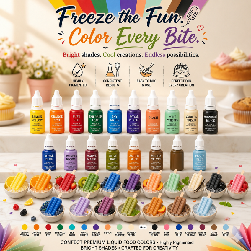 Complete Set | Pack of 18 Edible Water Color