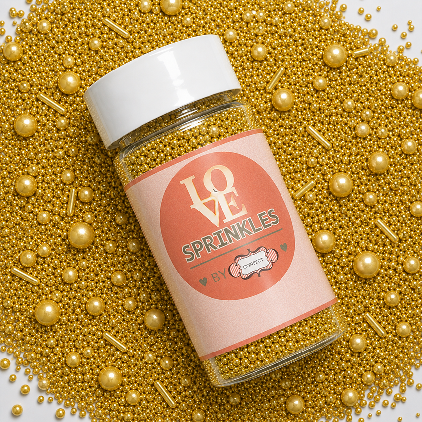 Gold | Sprinkles Bottle for Decoration Bottle 120 g