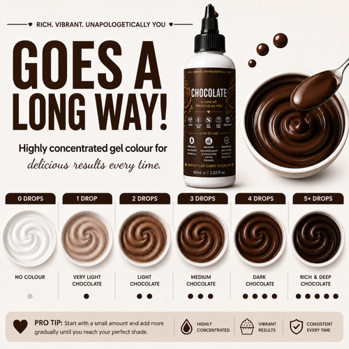 Chocolate | Edible Gel Color 60ml