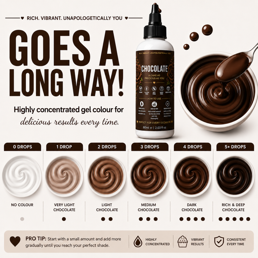 Chocolate | Edible Gel Color 60ml