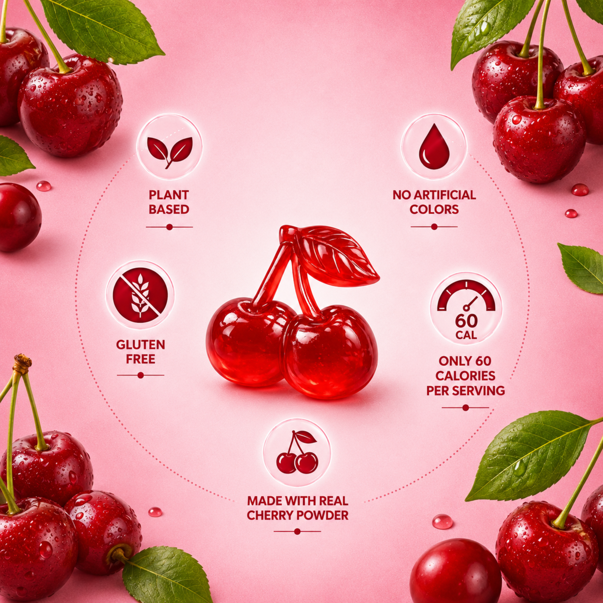 Cherry Splash Sours Gummies
