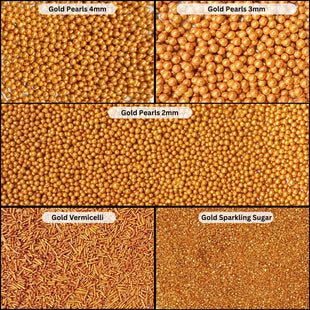 Sprinkles for Cakes & Cupcakes Decoration | USP-22(Gold)