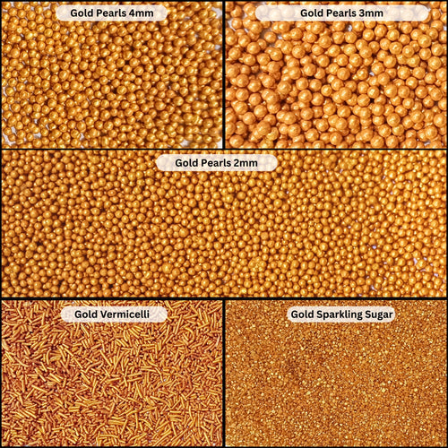 Sprinkles for Cakes & Cupcakes Decoration | USP-22(Gold)