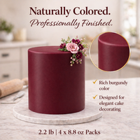 Burgundy | Edible Natural Fondant (4 x 250g)