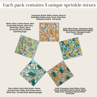 Baby Shower Sprinkles | Birthday Sprinkles Pack of 5 (BABY SHOWER -07	)