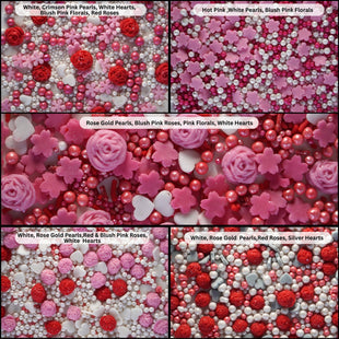 Glittering Grace I Silver & White Pearls | Edible Mother's Day Sprinkles