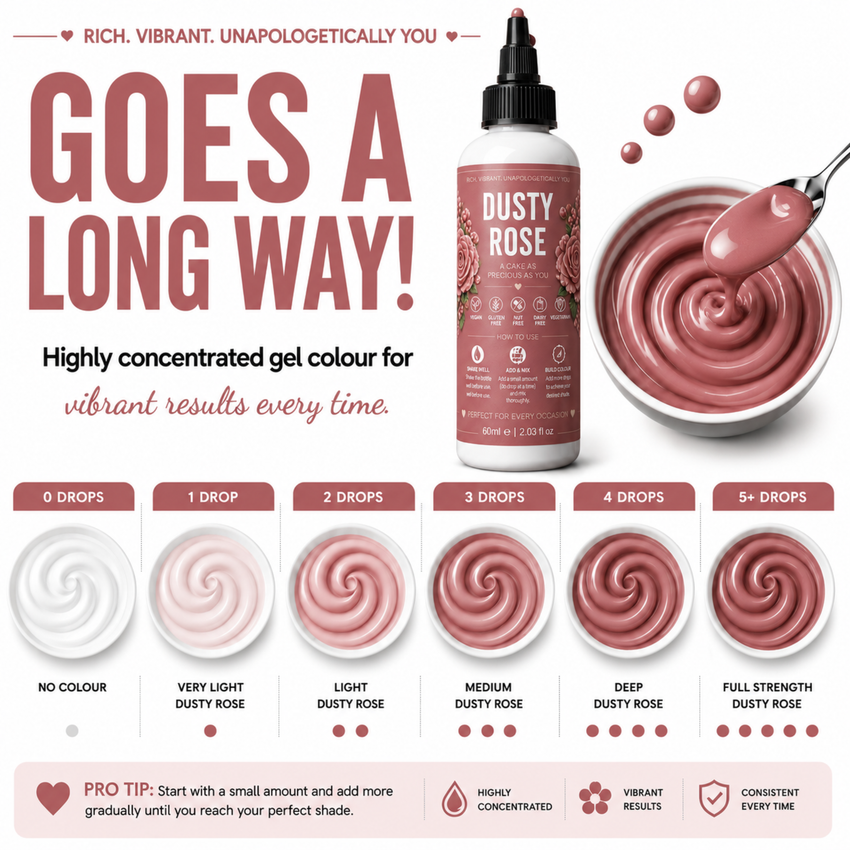 Dusty Rose | Edible Gel Color 60ml