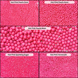 Sprinkles for Cakes & Cupcakes Decoration | USP-7(Hot Pink)