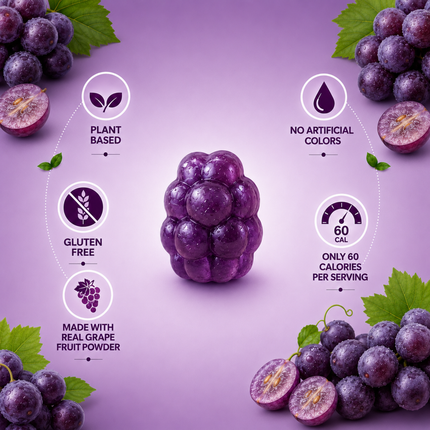 Grape Juice Burst Gummies