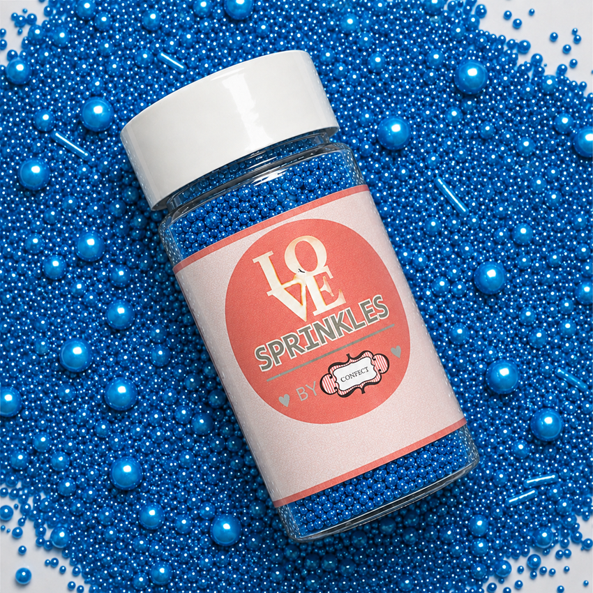 Bright Blue | Sprinkles Bottle for Decoration Bottle 120 g
