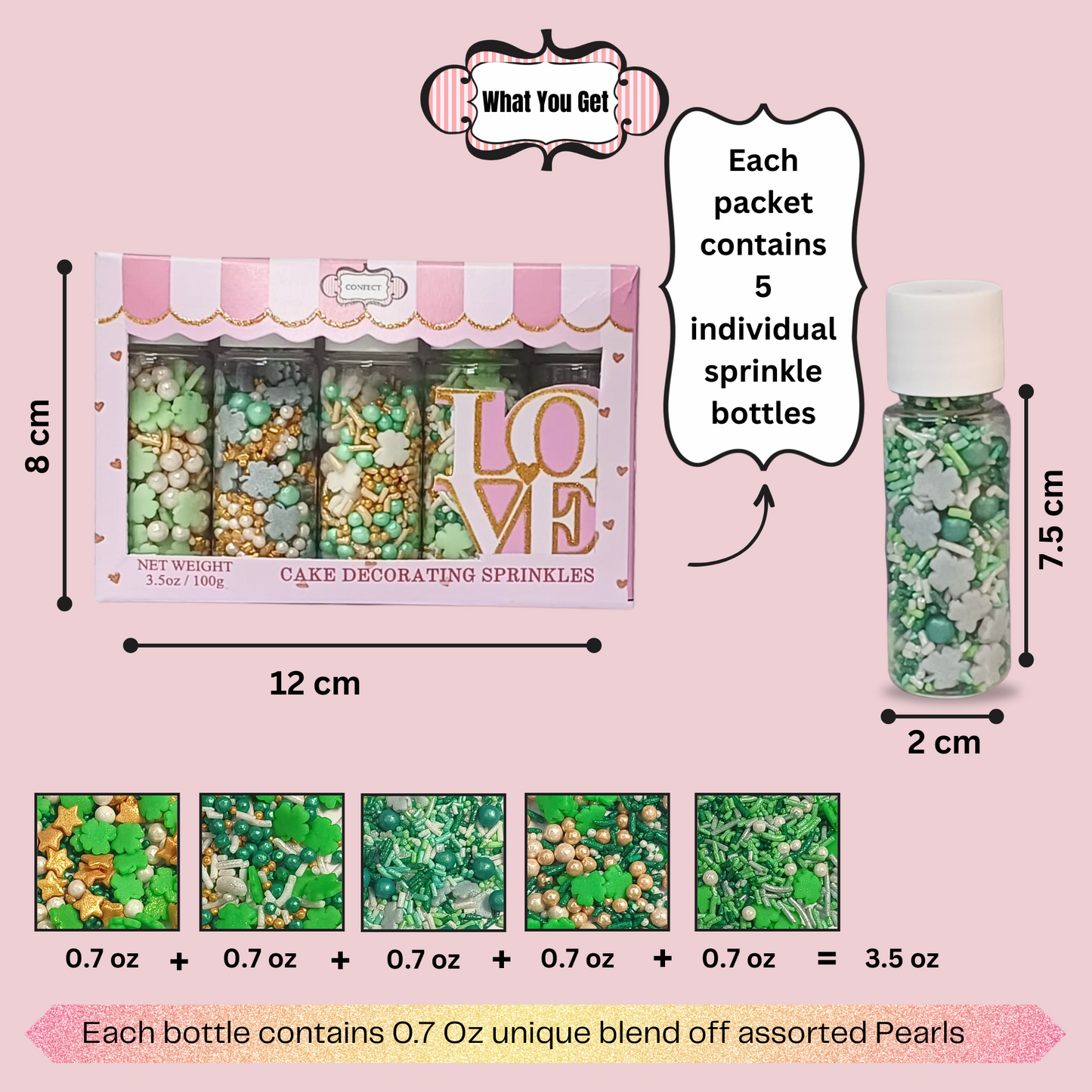 St. Patrick's Sprinkles PS Multipack 10 - 100 gms
