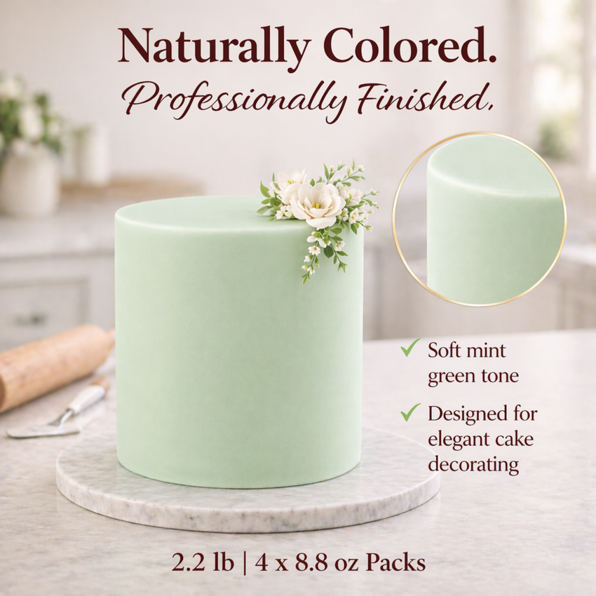 Mint Green | Edible Natural Fondant (4 x 250g)