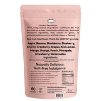 Mixed Meledy Gummies | Pack of Blueberry, Banana, Mango, Blackberry, Peach, Cranberry  Gummies | 300g