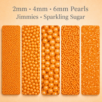 Sprinkles for Cakes & Cupcakes Decoration | USP-23(Orange)