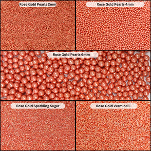 Sprinkles for Cakes & Cupcakes Decoration | USP-18(Rose Gold)