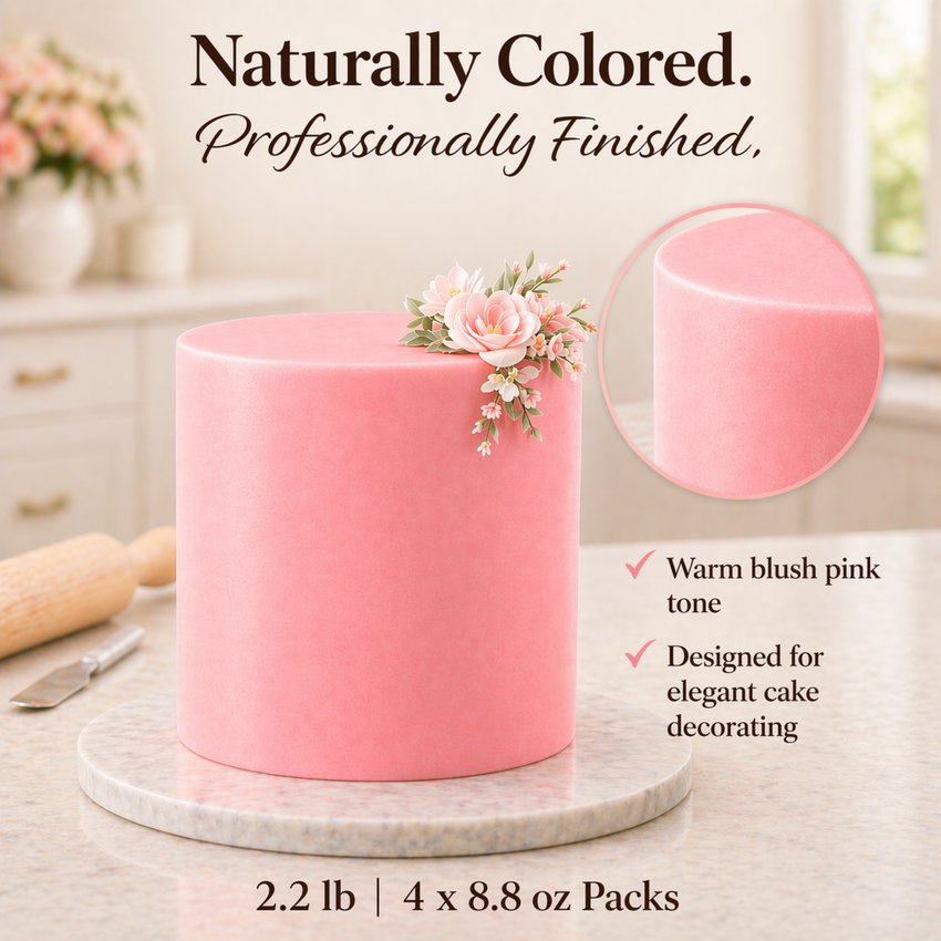 Blush Pink | Edible Natural Fondant (4 x 250g)