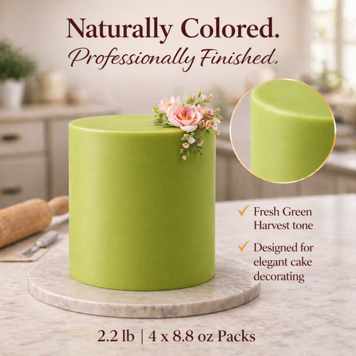 Green Harvest | Edible Natural Fondant (4 x 250g)