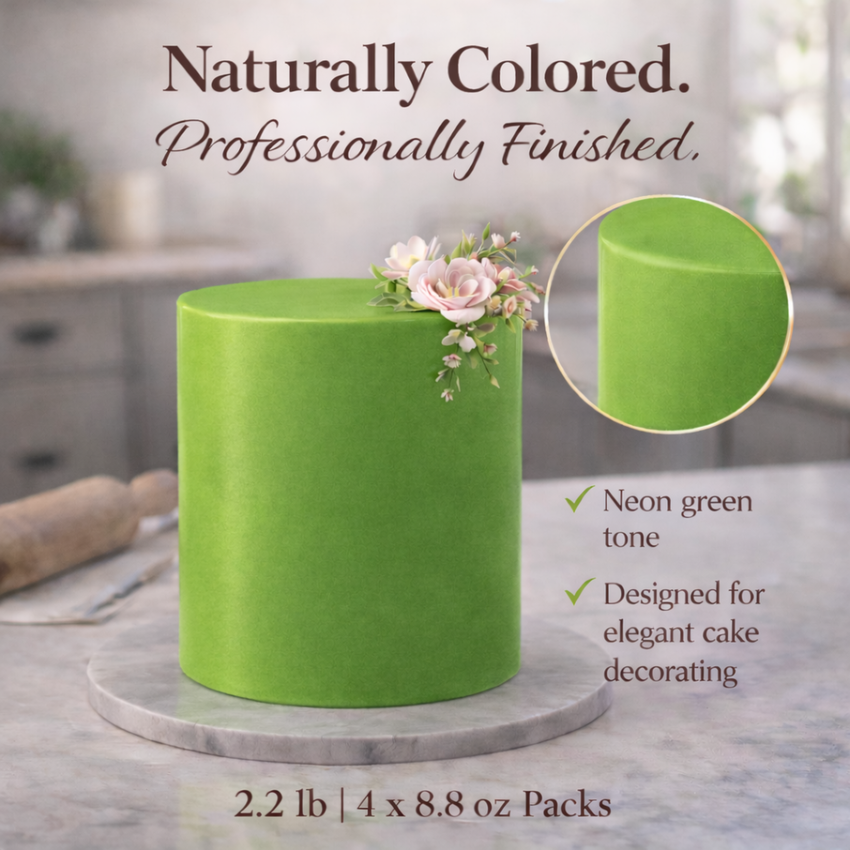 Spring Green | Edible Natural Fondant (4 x 250g)
