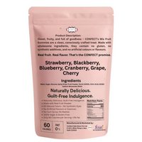 Berry Blast Gummies | Pack of Strawberry, Blackberry, Blueberry, Cranberry, Grape, Cherry Gummies | 300g