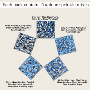 Black, Blue & White | (04) Father's Day Sprinkles 100Gm