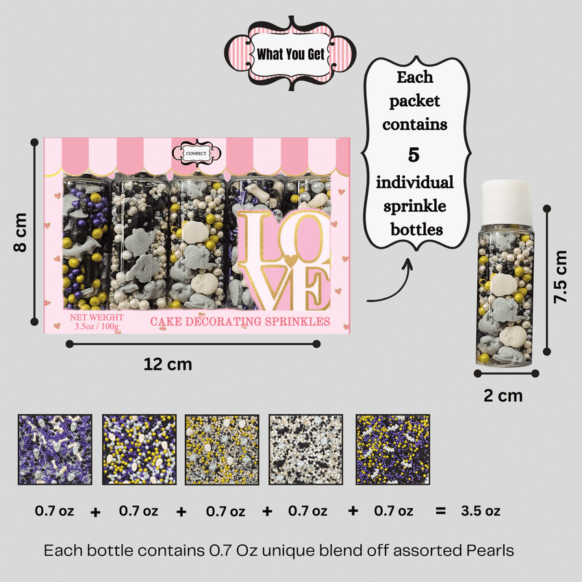 Halloween sprinkles Multipack 1 100 Gms (New)