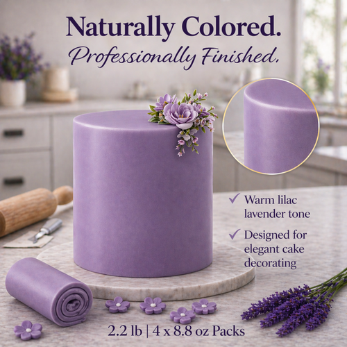 Lilac Lavender | Edible Natural Fondant (4 x 250g)