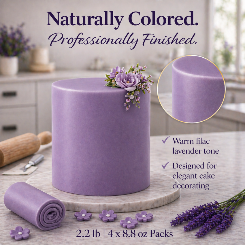 Lilac Lavender | Edible Natural Fondant (4 x 250g)