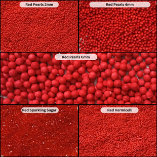 Sprinkles for Cakes & Cupcakes Decoration | USP-24(Red)