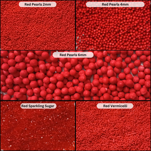 Sprinkles for Cakes & Cupcakes Decoration | USP-24(Red)