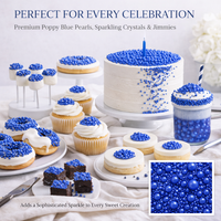 Poppy Blue | Sprinkles Bottle for Decoration Bottle 120 g