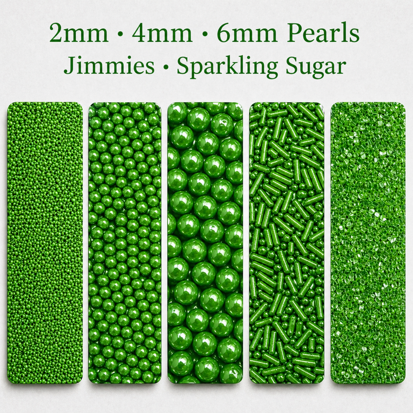 Sprinkles for Cakes & Cupcakes Decoration | USP-11(Pea Green)