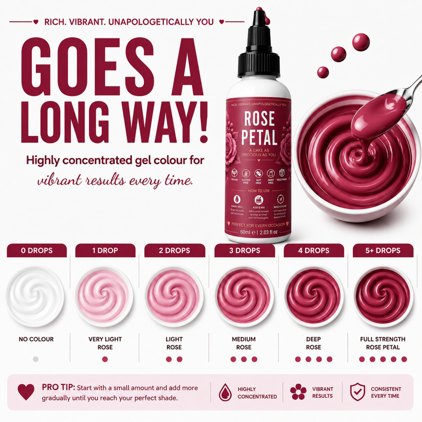 Rose Petal | Edible Gel Color 60ml