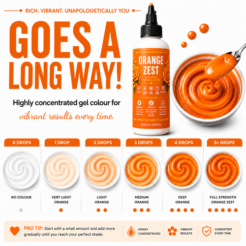 Orange Zest | Edible Gel Color 60ml