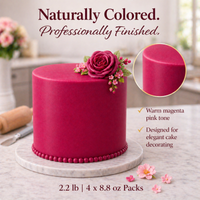 Vivid Magenta | Edible Natural Fondant (4 x 250g)