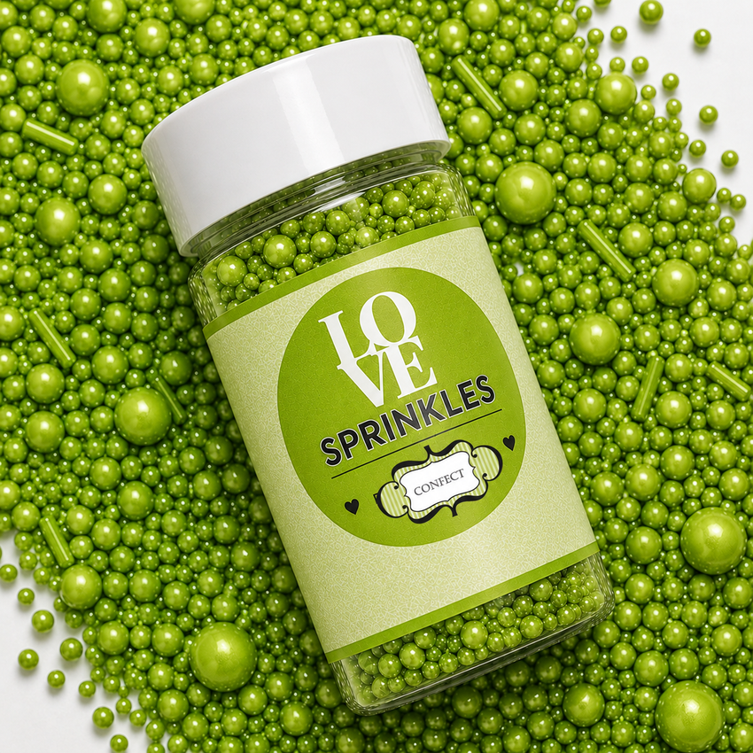 Lime Green | Sprinkles Bottle for Decoration Bottle 120 g