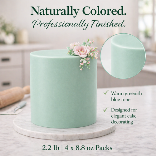 Soft Blue | Edible Natural Fondant (4 x 250g)