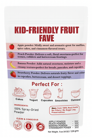 Kid-Friendly Fruit Faves | Fruit Powder Combo 100g